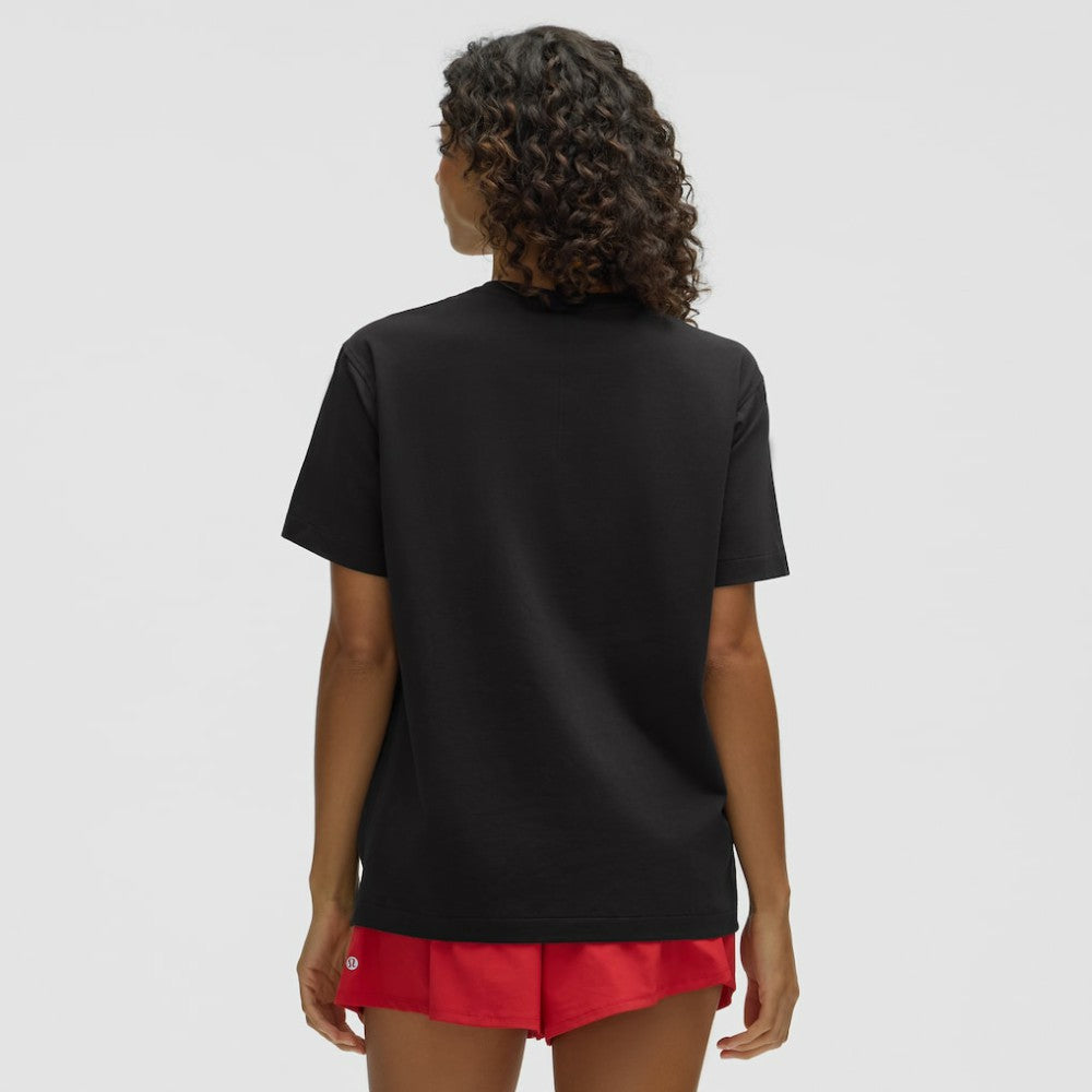 NHL New Jersey Devils lululemon Women's All Yours Organic Cotton T-Shirt - Black