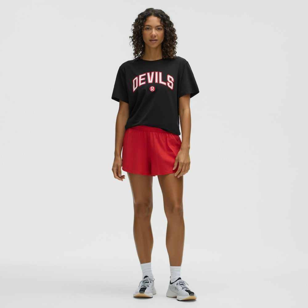 NHL New Jersey Devils lululemon Women's All Yours Organic Cotton T-Shirt - Black