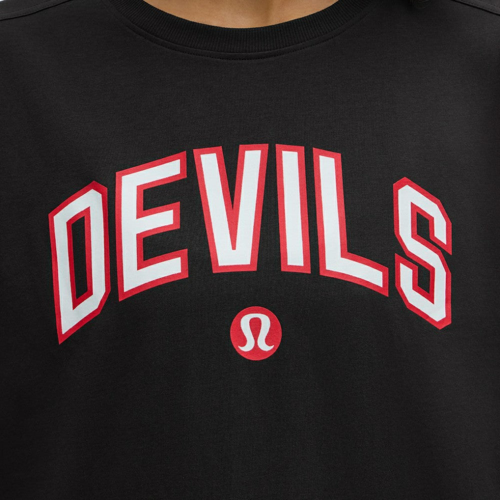 NHL New Jersey Devils lululemon Women's All Yours Organic Cotton T-Shirt - Black