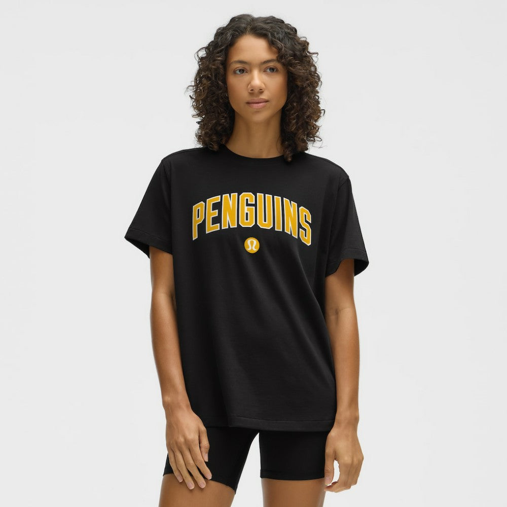 NHL Pittsburgh Penguins lululemon Women's All Yours Organic Cotton T-Shirt - Black