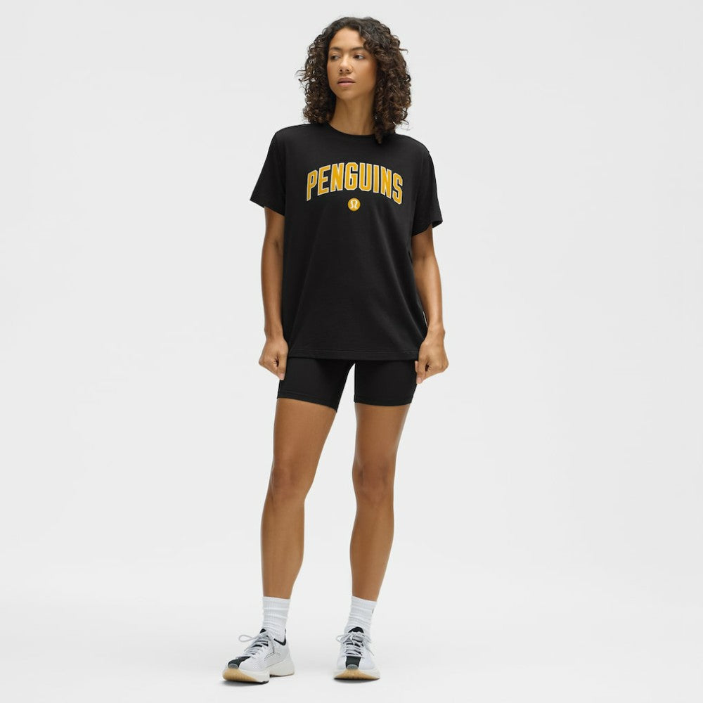 NHL Pittsburgh Penguins lululemon Women's All Yours Organic Cotton T-Shirt - Black