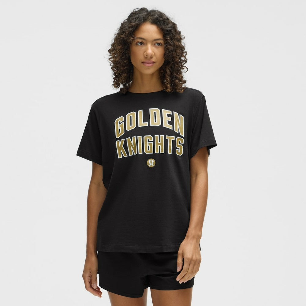 NHL Vegas Golden Knights lululemon Women's All Yours Organic Cotton T-Shirt - Black
