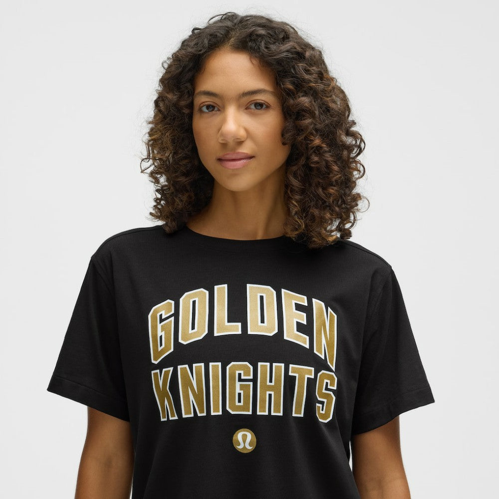 NHL Vegas Golden Knights lululemon Women's All Yours Organic Cotton T-Shirt - Black