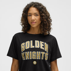 NHL Vegas Golden Knights lululemon Women's All Yours Organic Cotton T-Shirt - Black