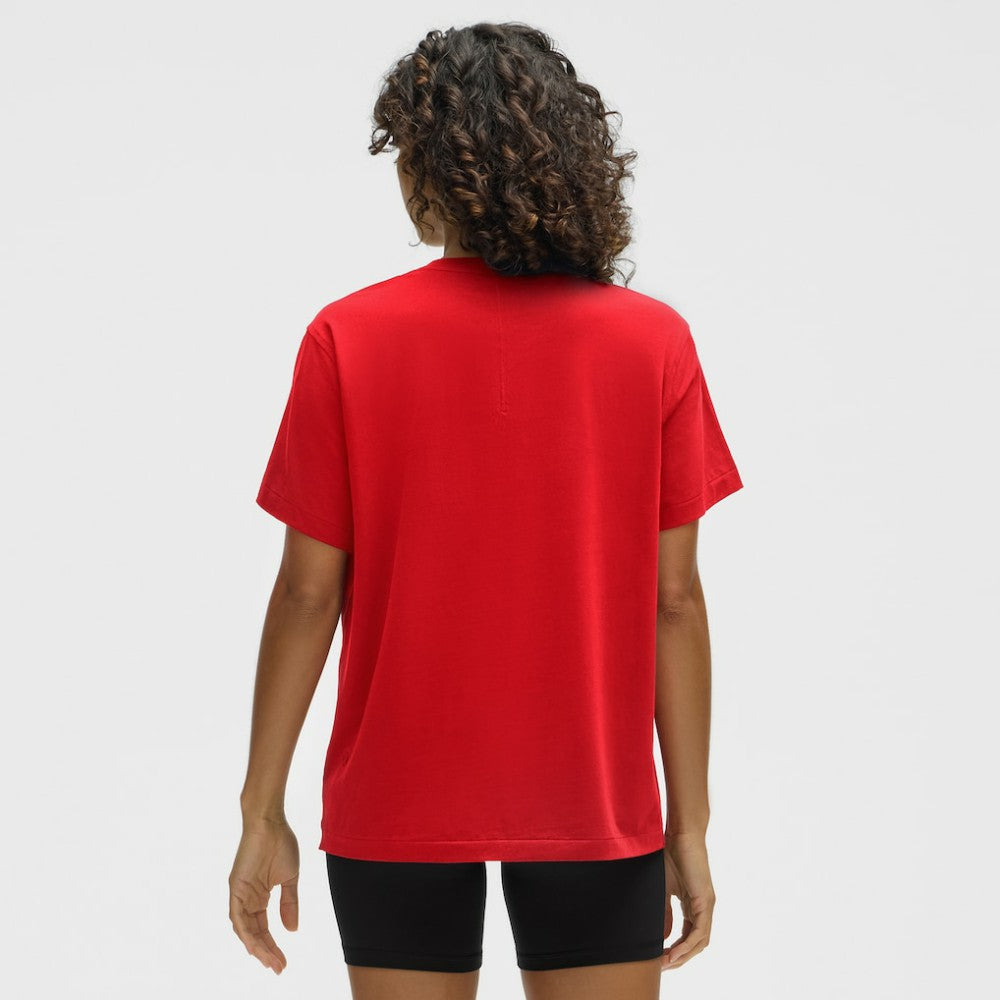 NHL Detroit Red Wings lululemon Women's All Yours Organic Cotton T-Shirt - True Red