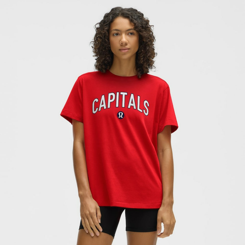 NHL Washington Capitals lululemon Women's All Yours Organic Cotton T-Shirt - True Red