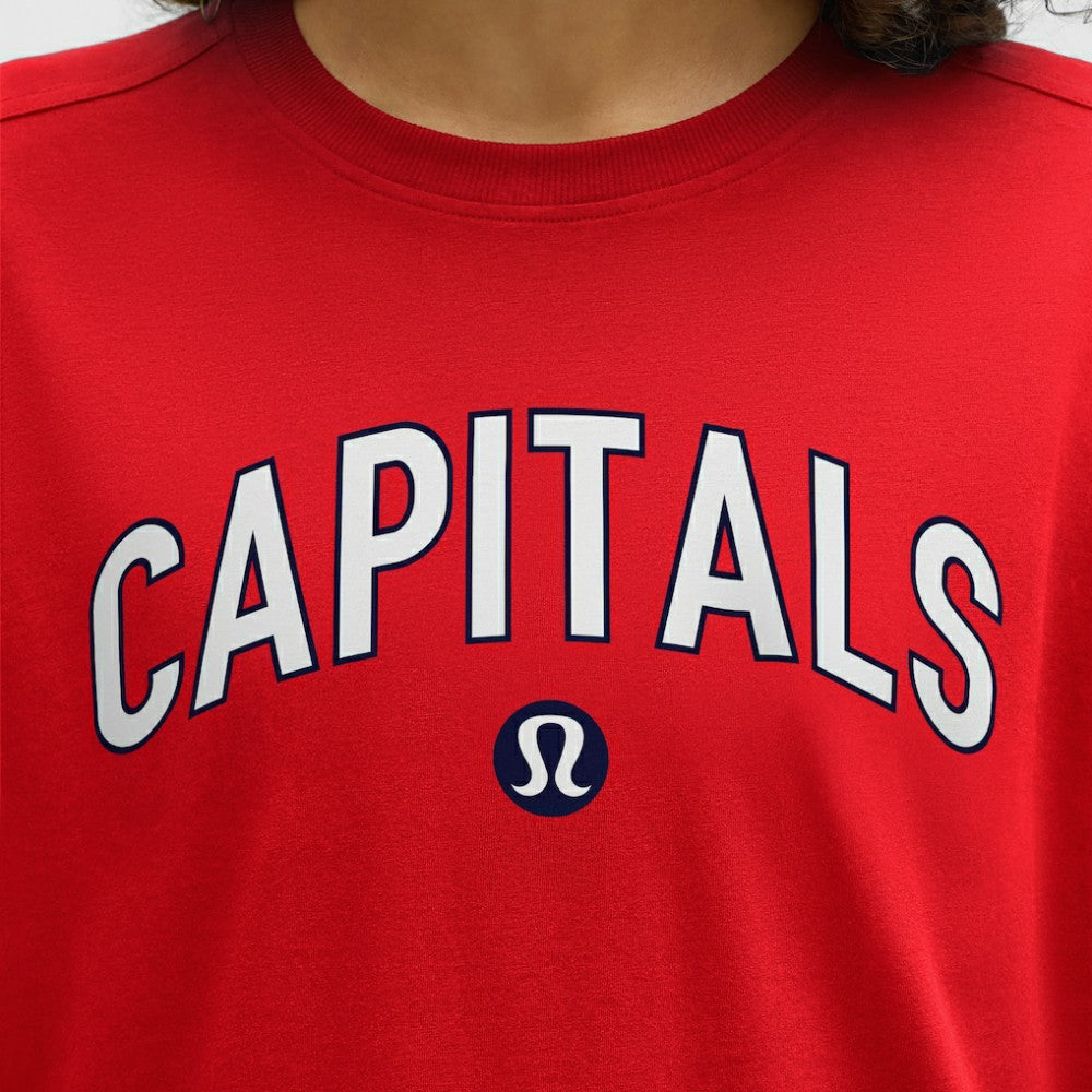 NHL Washington Capitals lululemon Women's All Yours Organic Cotton T-Shirt - True Red