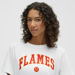 NHL Calgary Flames lululemon Women's All Yours Organic Cotton T-Shirt - White