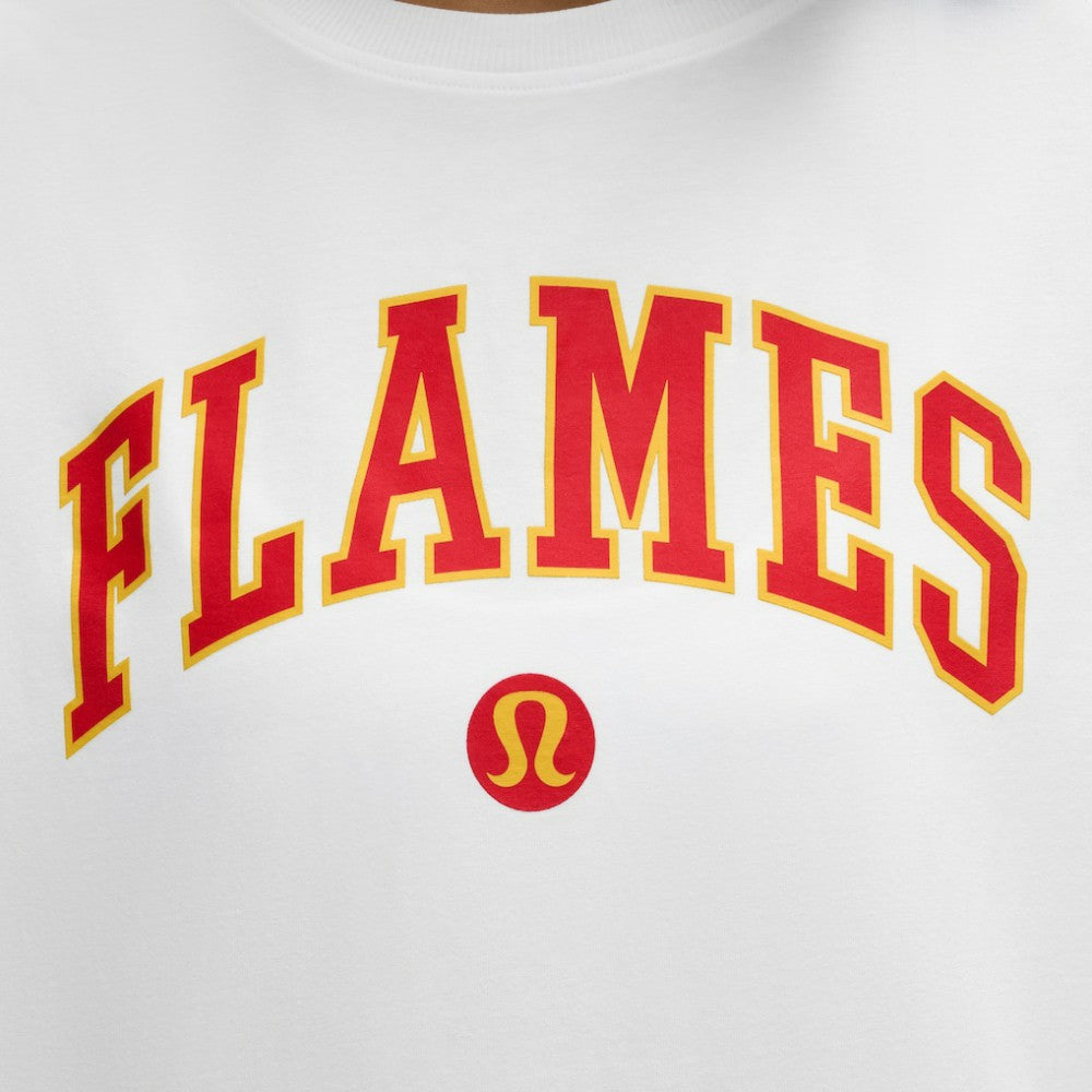 NHL Calgary Flames lululemon Women's All Yours Organic Cotton T-Shirt - White