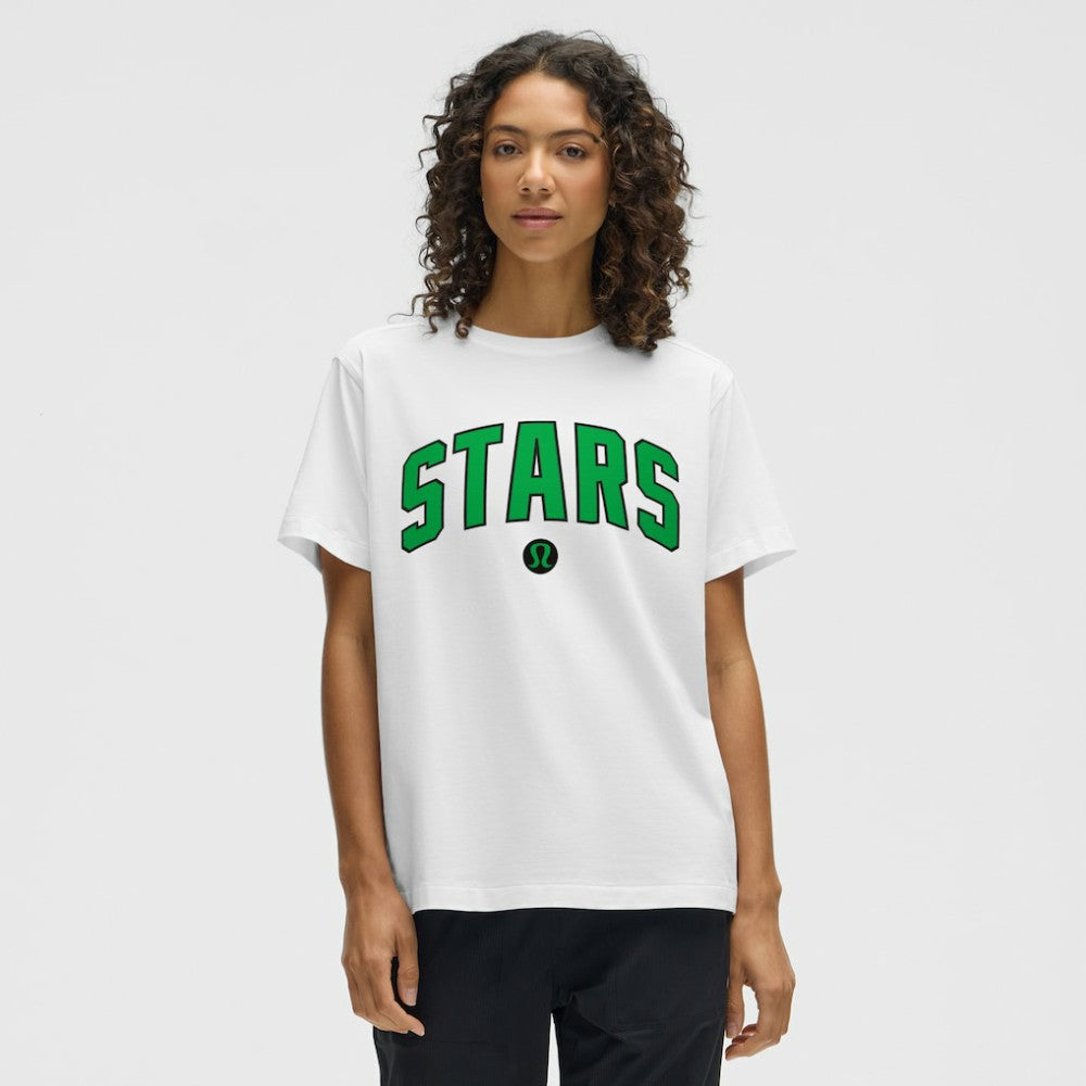 NHL Dallas Stars lululemon Women's All Yours Organic Cotton T-Shirt - White