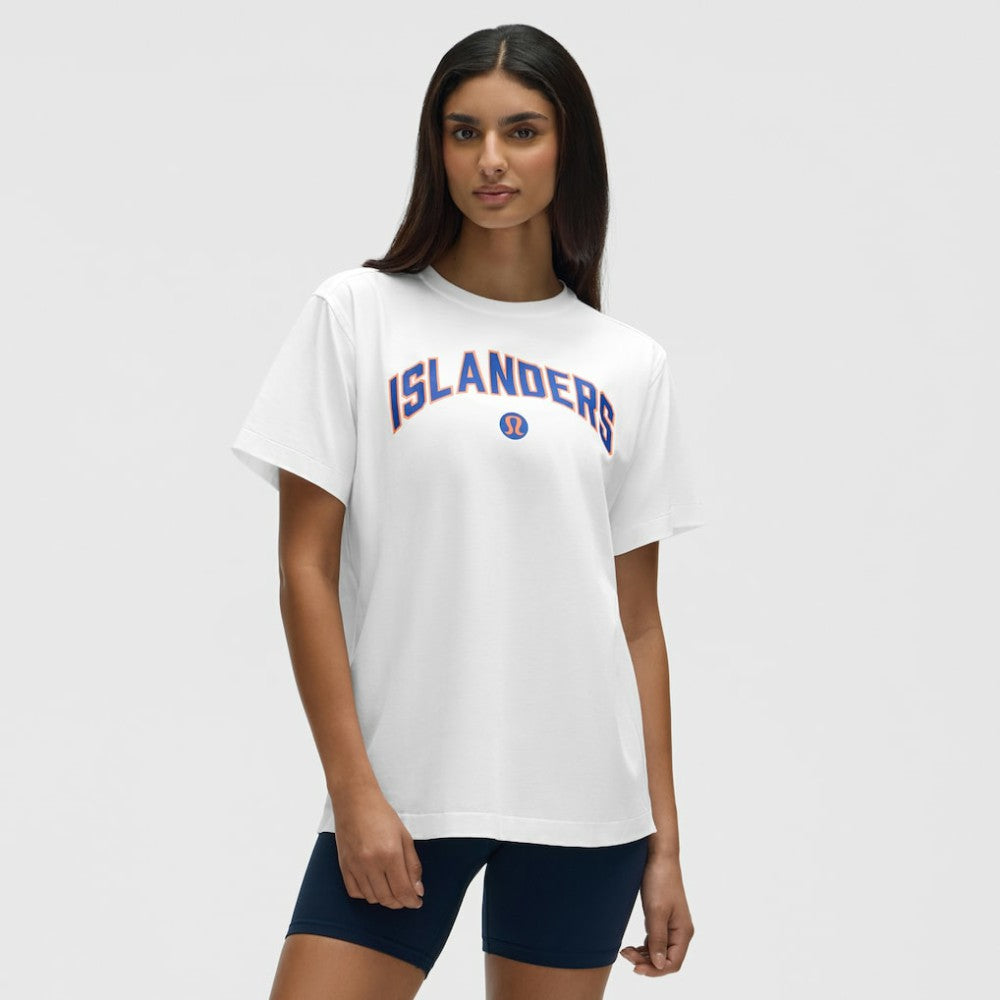 NHL New York Islanders lululemon Women's All Yours Organic Cotton T-Shirt - White