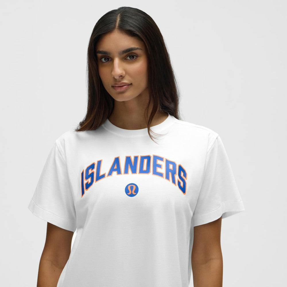 NHL New York Islanders lululemon Women's All Yours Organic Cotton T-Shirt - White