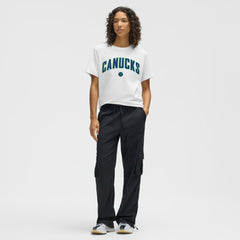 NHL Vancouver Canucks lululemon Women's All Yours Organic Cotton T-Shirt - White
