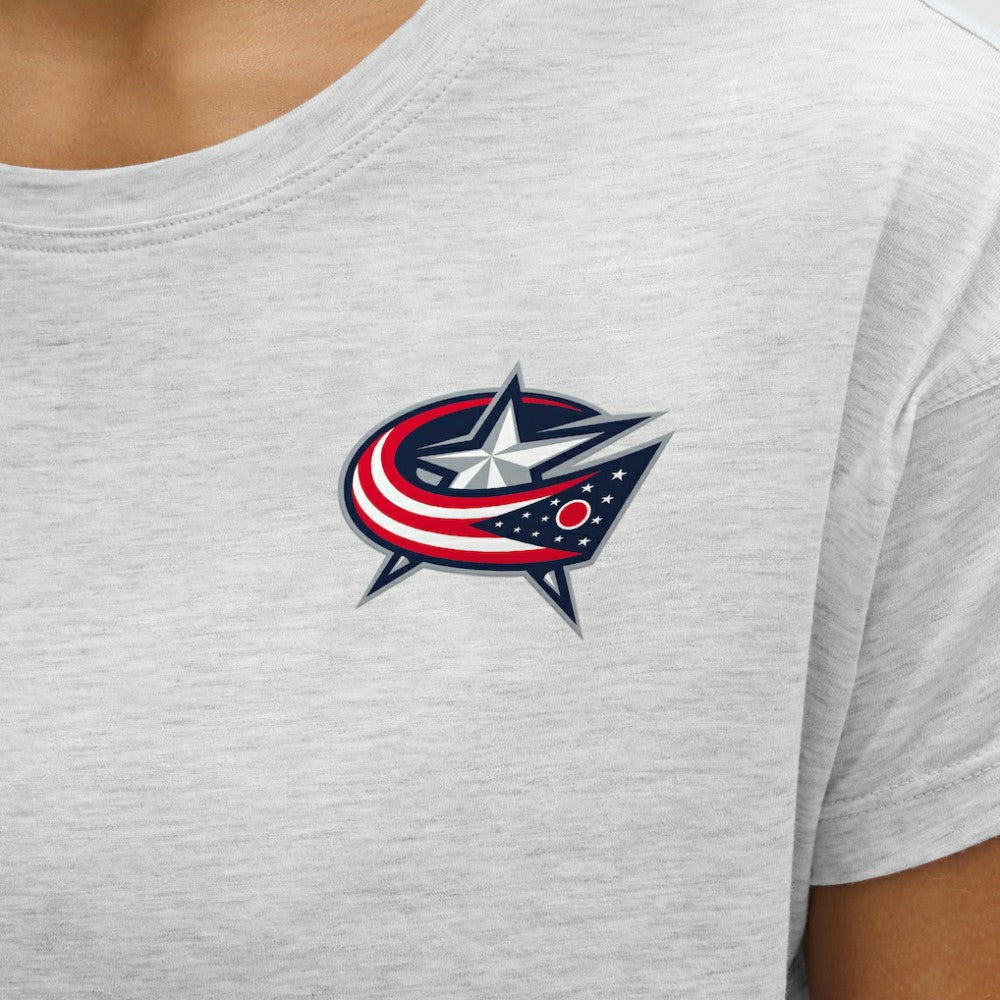 NHL Columbus Blue Jackets lululemon Women's Cates T-Shirt - Heathered Core Ultra Light Grey