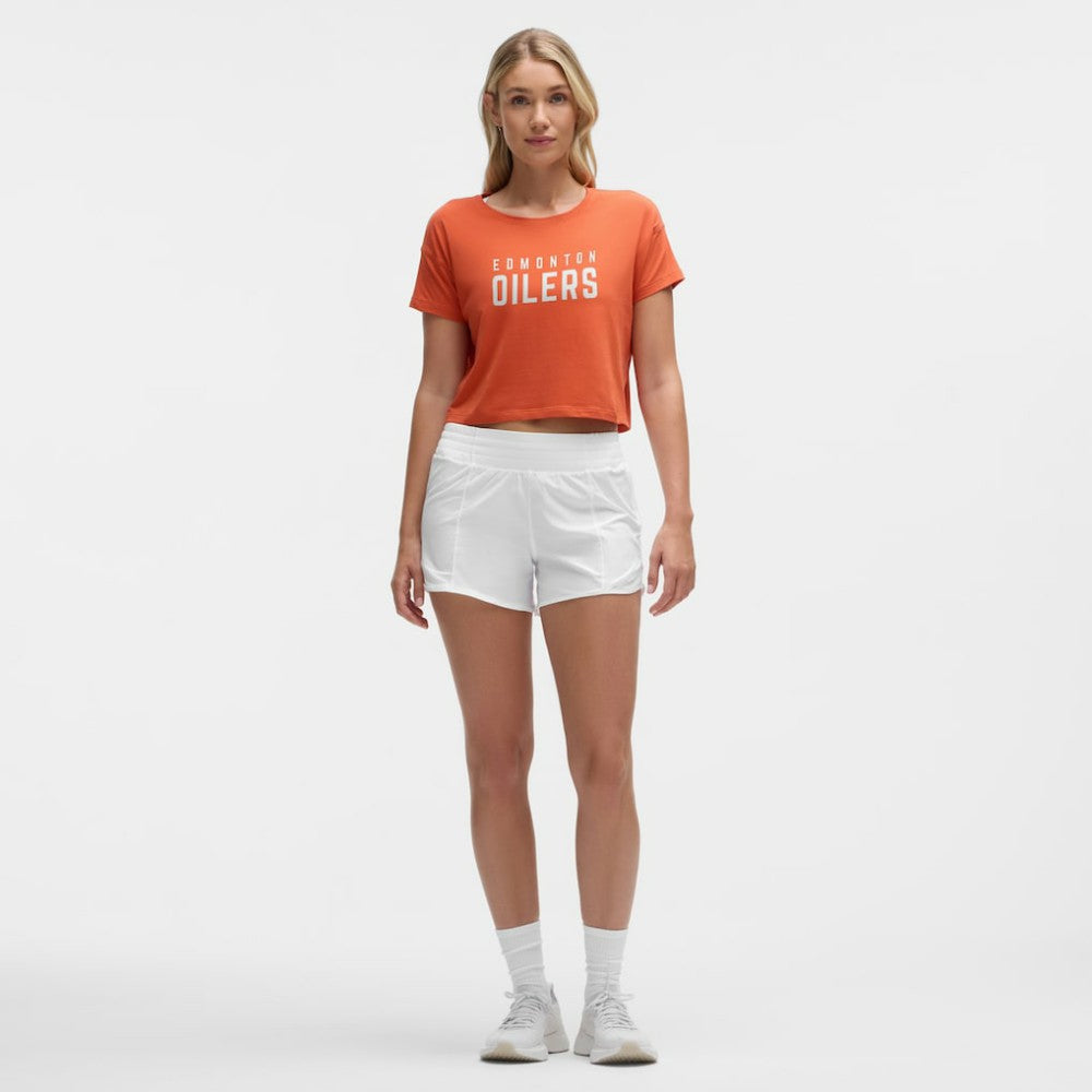 NHL Edmonton Oilers lululemon Women's Cates T-Shirt - Sienna