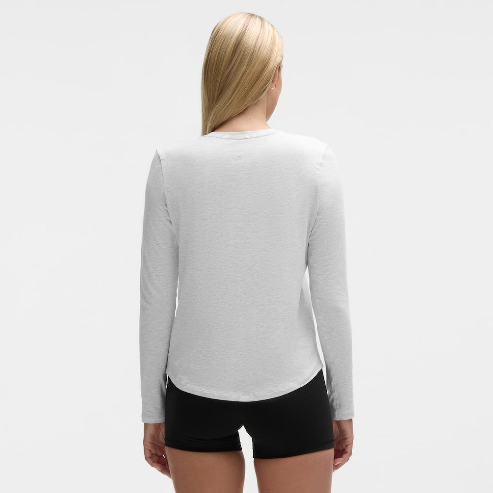 NHL Boston Bruins lululemon Women's Love Long Sleeve T-Shirt - Heathered Core Ultra Light Grey