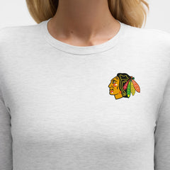 NHL Chicago Blackhawks lululemon Women's Love Long Sleeve T-Shirt - Heathered Core Ultra Light Grey