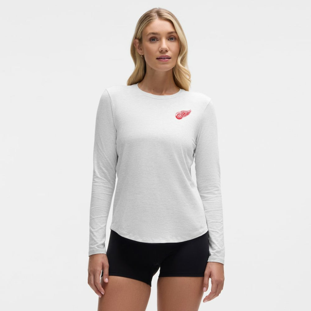 NHL Detroit Red Wings lululemon Women's Love Long Sleeve T-Shirt - Heathered Core Ultra Light Grey