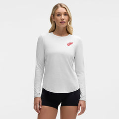 NHL Detroit Red Wings lululemon Women's Love Long Sleeve T-Shirt - Heathered Core Ultra Light Grey