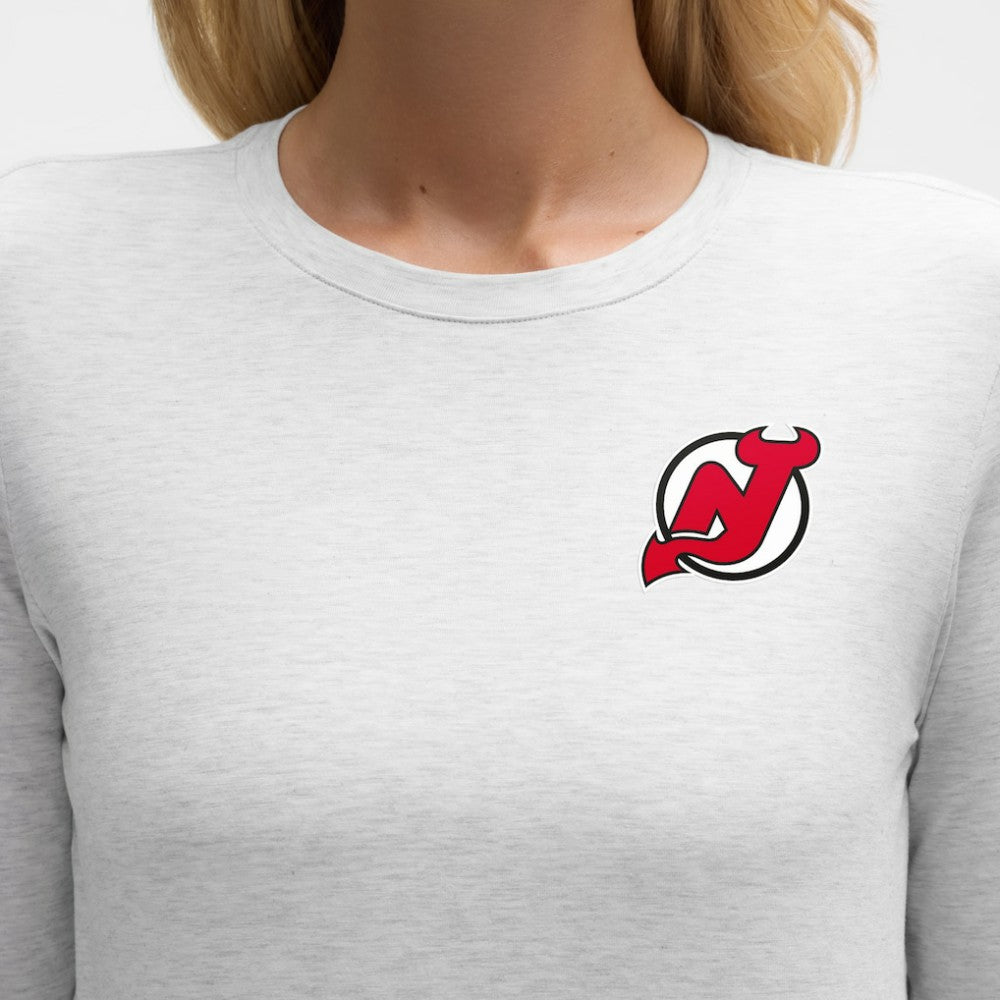 NHL New Jersey Devils lululemon Women's Love Long Sleeve T-Shirt - Heathered Core Ultra Light Grey