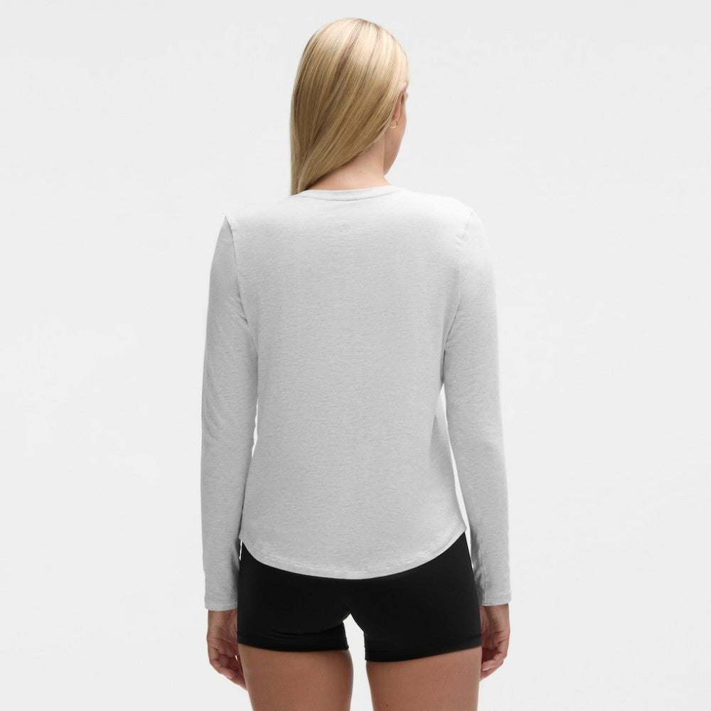 NHL St. Louis Blues lululemon Women's Love Long Sleeve T-Shirt - Heathered Core Ultra Light Grey