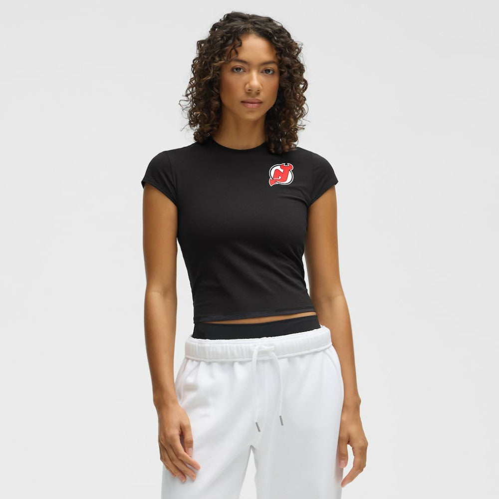 NHL New Jersey Devils lululemon Women's Baby T-Shirt - Black