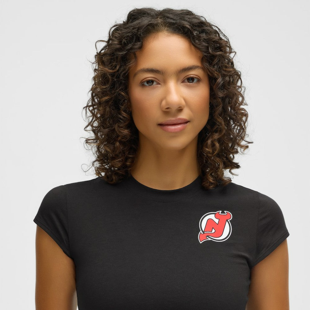 NHL New Jersey Devils lululemon Women's Baby T-Shirt - Black