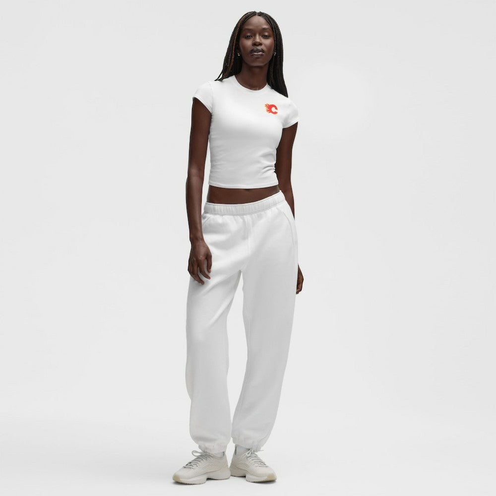 NHL Calgary Flames lululemon Women's Baby T-Shirt - White