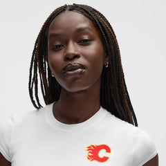 NHL Calgary Flames lululemon Women's Baby T-Shirt - White
