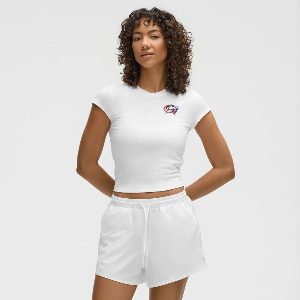 NHL Columbus Blue Jackets lululemon Women's Baby T-Shirt - White