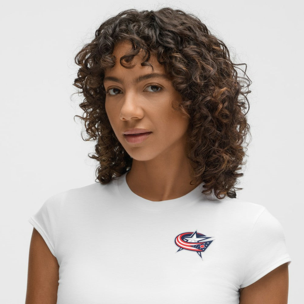 NHL Columbus Blue Jackets lululemon Women's Baby T-Shirt - White