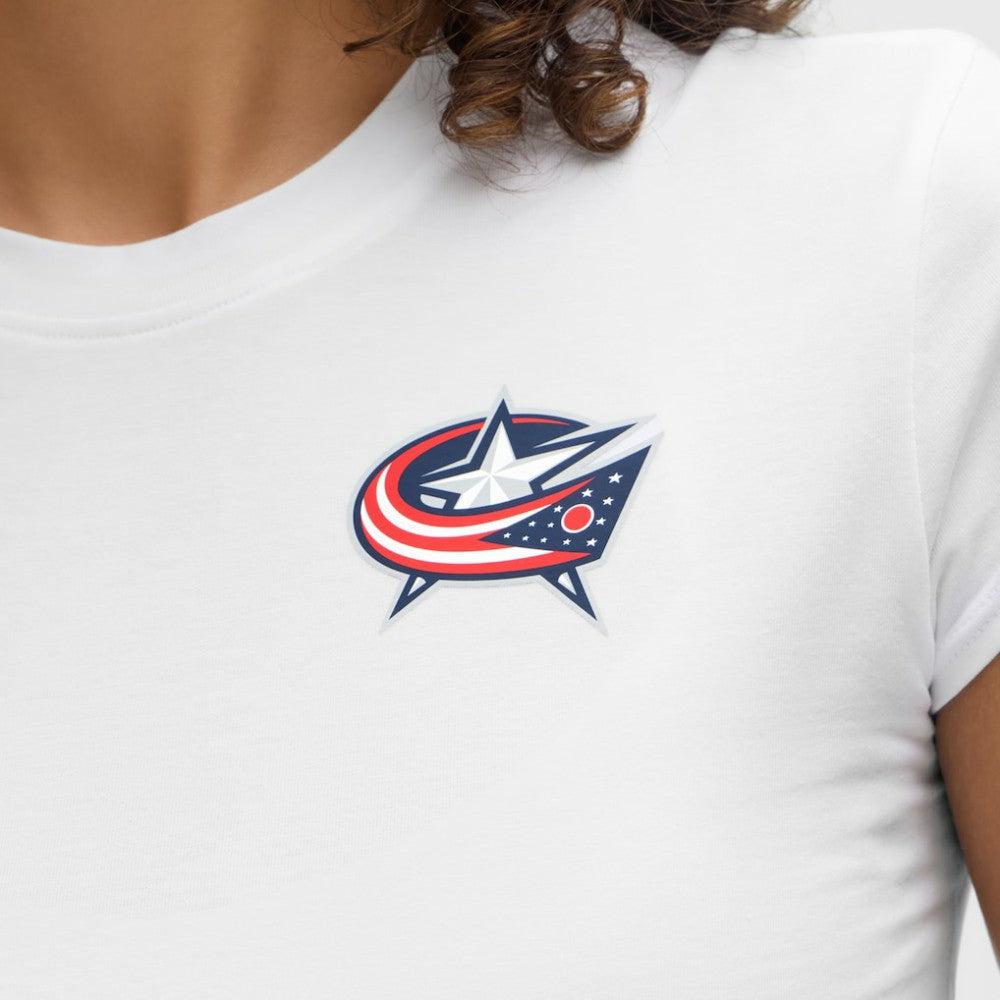 NHL Columbus Blue Jackets lululemon Women's Baby T-Shirt - White