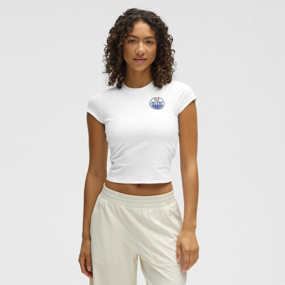 NHL Edmonton Oilers lululemon Women's Baby T-Shirt - White
