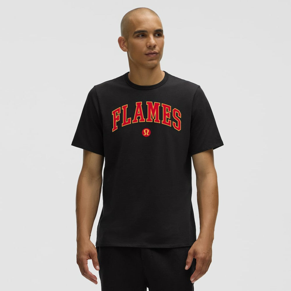 NHL Calgary Flames lululemon Organic Cotton Classic-Fit T-Shirt - Black
