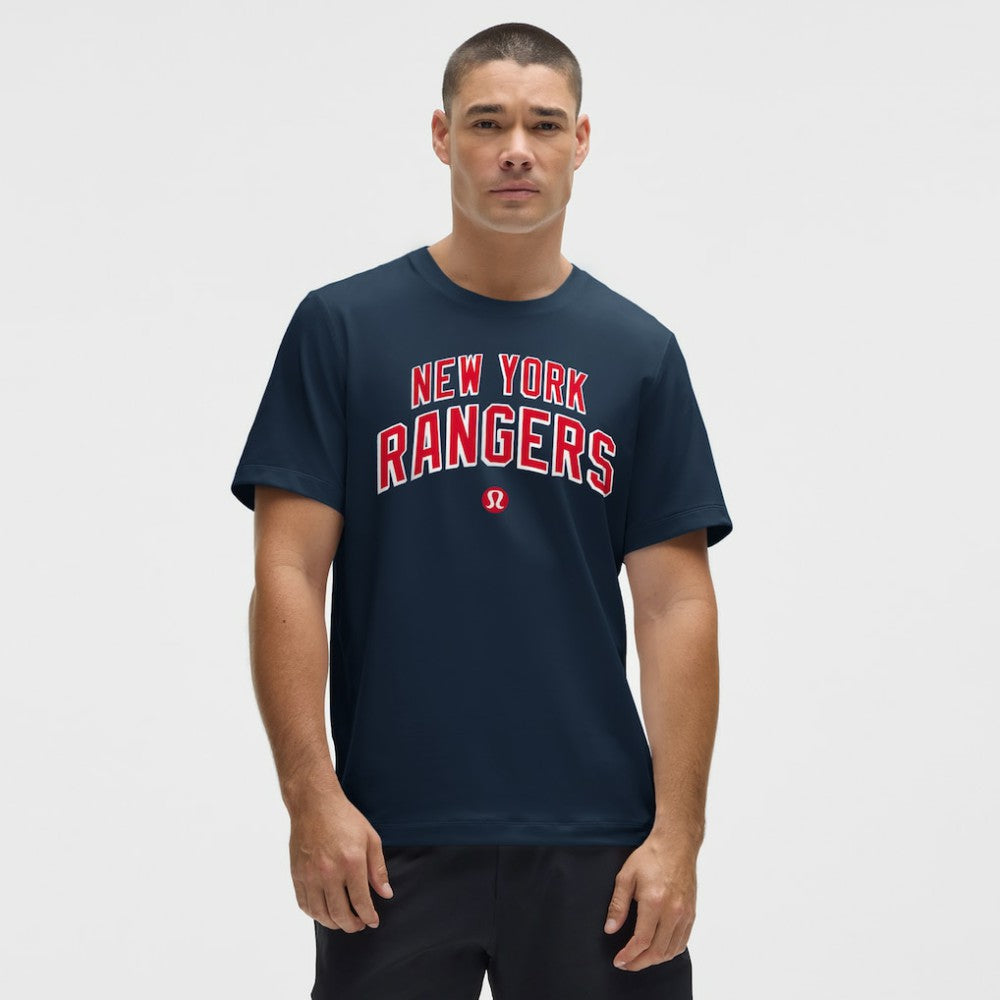 NHL New York Rangers lululemon Organic Cotton Classic-Fit T-Shirt - Blue
