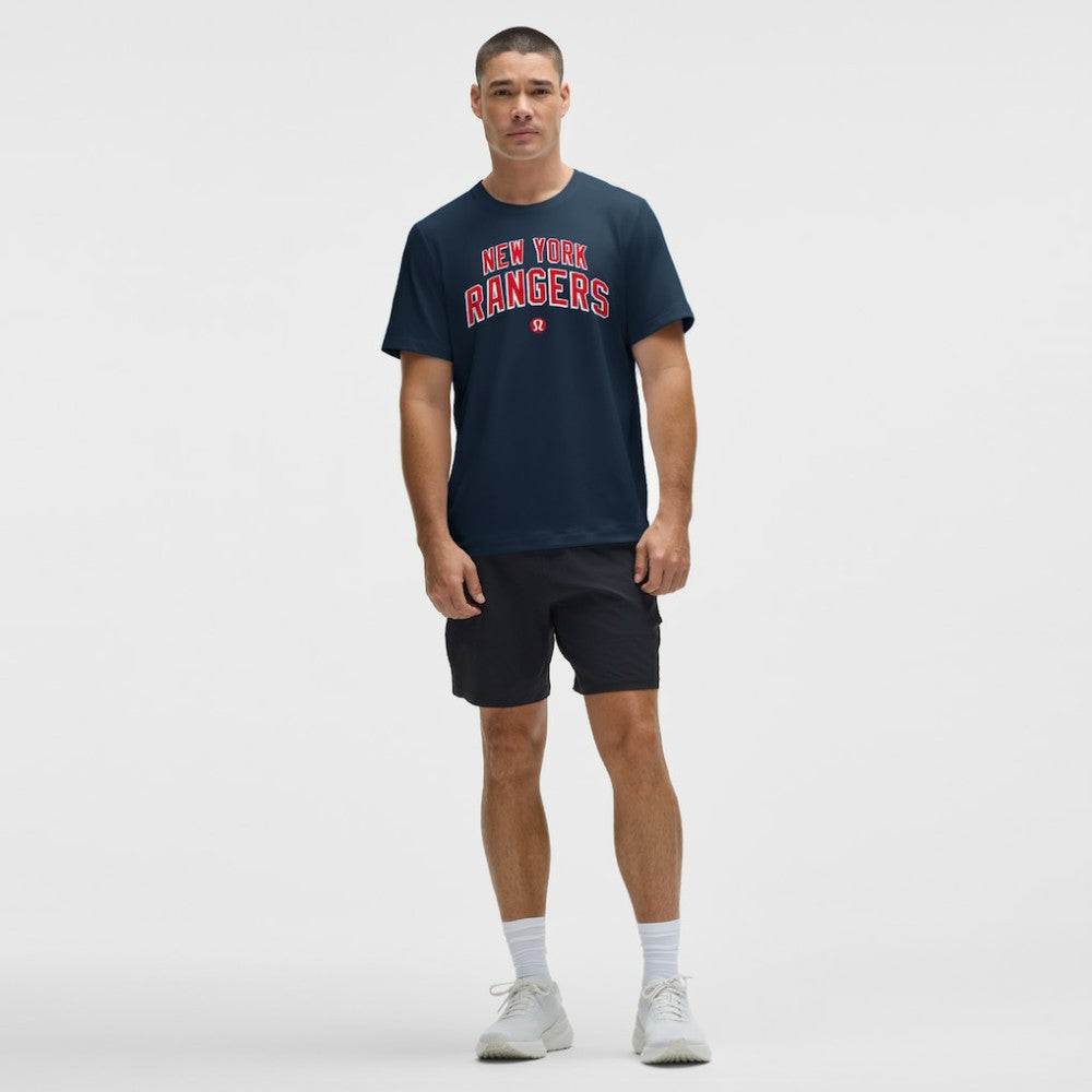 NHL New York Rangers lululemon Organic Cotton Classic-Fit T-Shirt - Blue