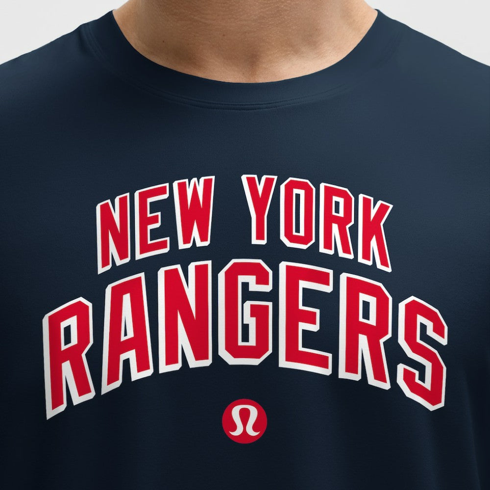 NHL New York Rangers lululemon Organic Cotton Classic-Fit T-Shirt - Blue