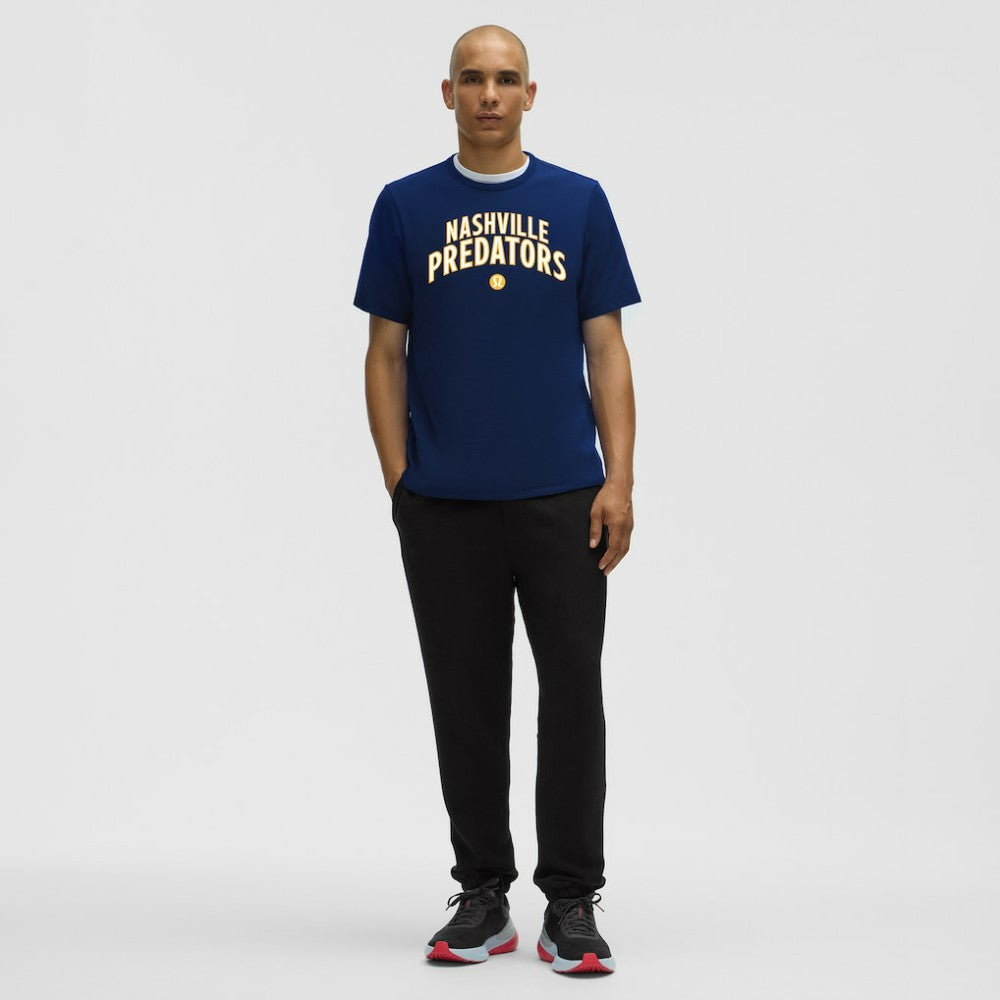 NHL Nashville Predators lululemon Organic Cotton Classic-Fit T-Shirt - Blue