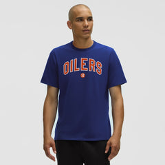 NHL Edmonton Oilers lululemon Organic Cotton Classic-Fit T-Shirt - Larkspur