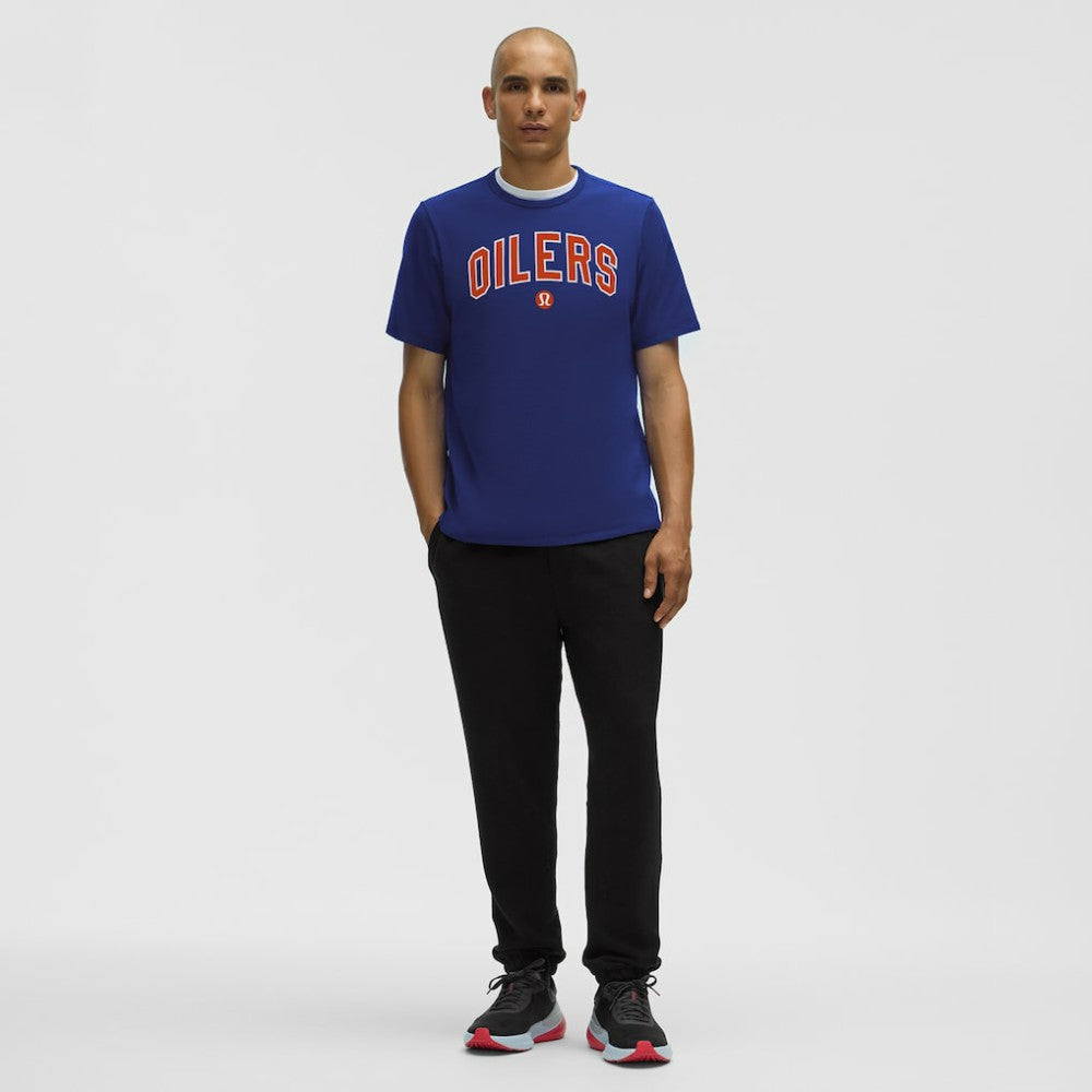 NHL Edmonton Oilers lululemon Organic Cotton Classic-Fit T-Shirt - Larkspur