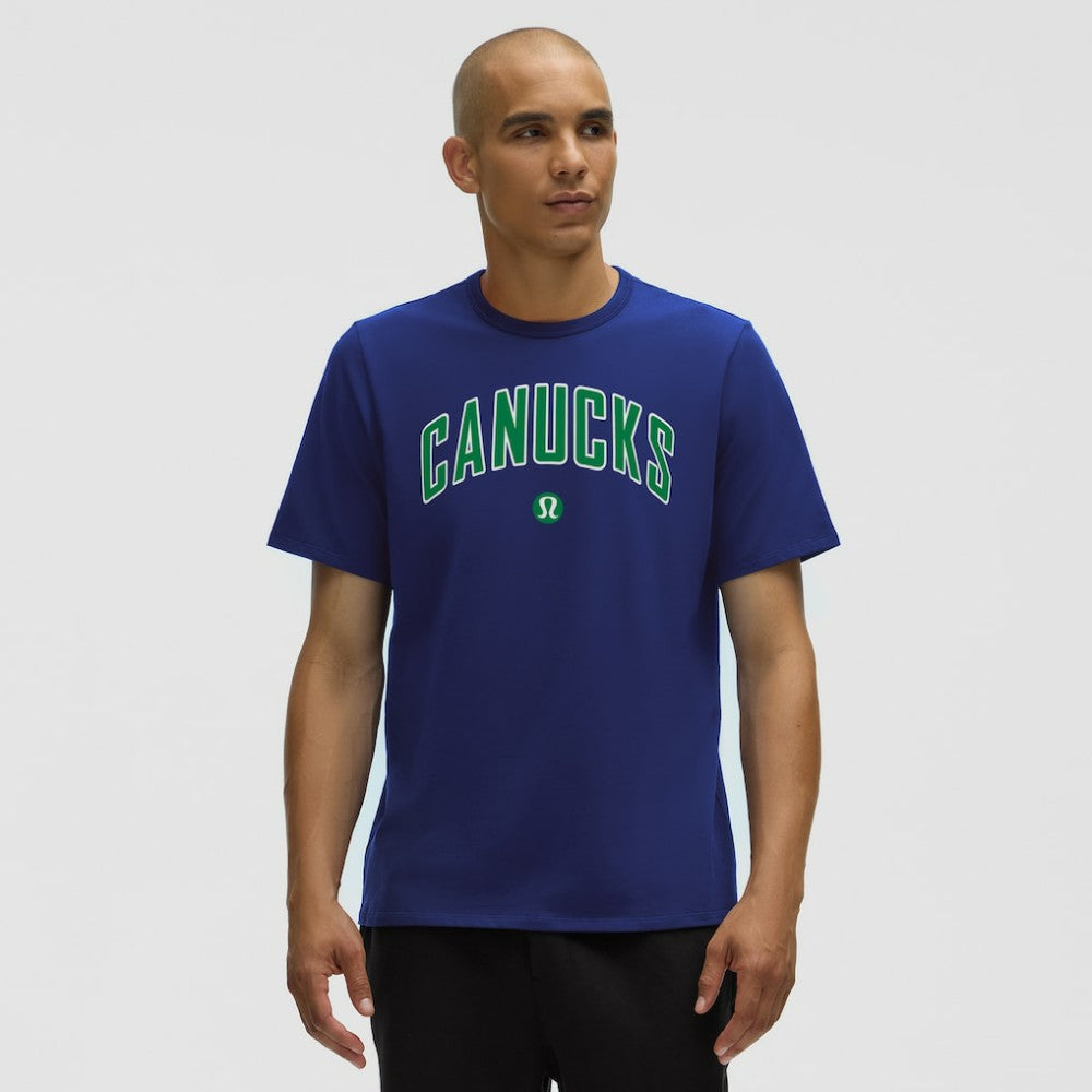 NHL Vancouver Canucks lululemon Organic Cotton Classic-Fit T-Shirt - Larkspur
