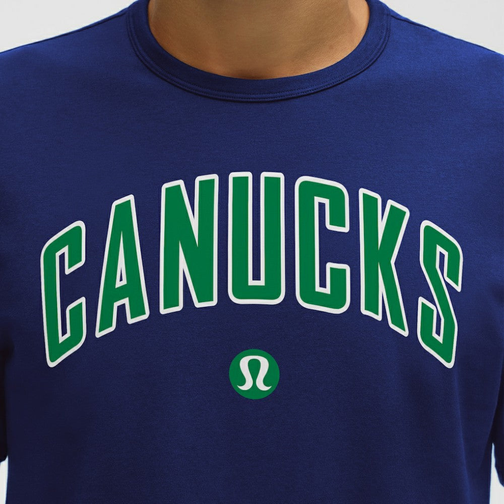 NHL Vancouver Canucks lululemon Organic Cotton Classic-Fit T-Shirt - Larkspur