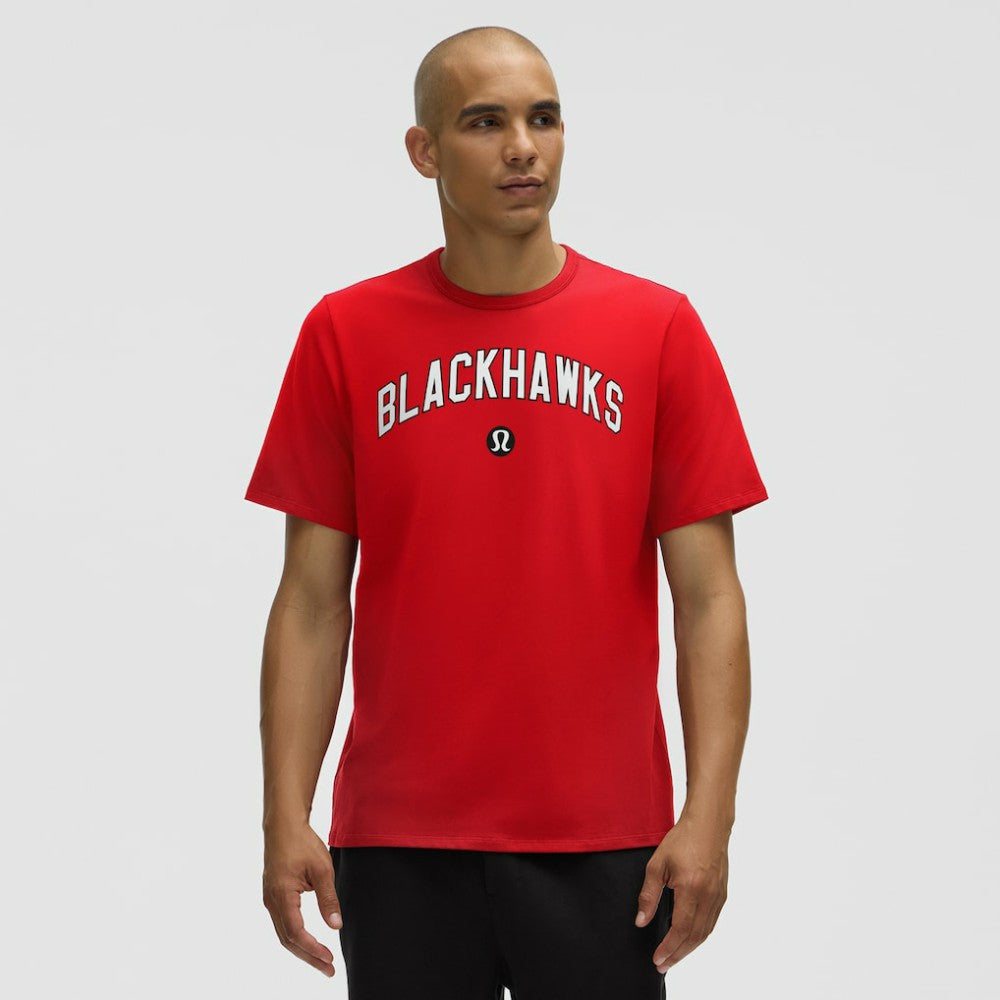 NHL Chicago Blackhawks lululemon Organic Cotton Classic-Fit T-Shirt - True Red