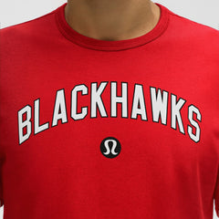 NHL Chicago Blackhawks lululemon Organic Cotton Classic-Fit T-Shirt - True Red