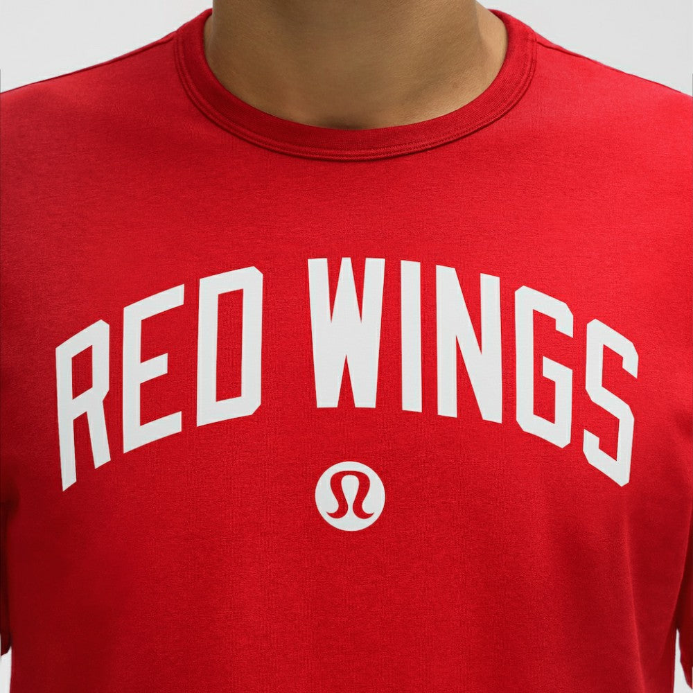 NHL Detroit Red Wings lululemon Organic Cotton Classic-Fit T-Shirt - True Red