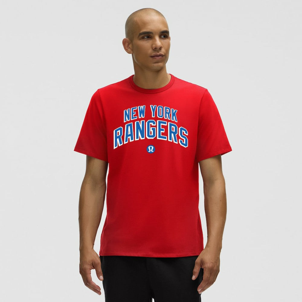 NHL New York Rangers lululemon Organic Cotton Classic-Fit T-Shirt - True Red
