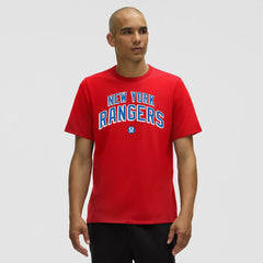 NHL New York Rangers lululemon Organic Cotton Classic-Fit T-Shirt - True Red