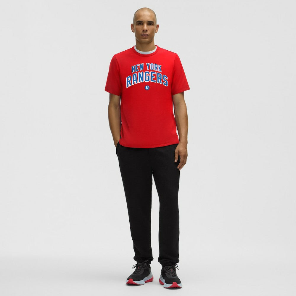 NHL New York Rangers lululemon Organic Cotton Classic-Fit T-Shirt - True Red