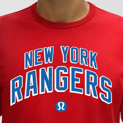 NHL New York Rangers lululemon Organic Cotton Classic-Fit T-Shirt - True Red