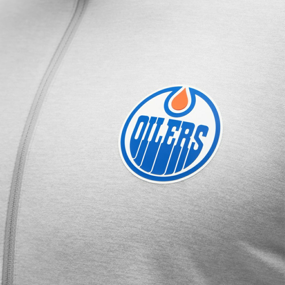 NHL Edmonton Oilers lululemon Soft Jersey Half-Zip Pullover - Heather Gray